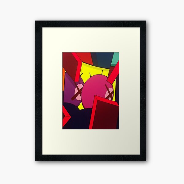 pink purple kawss eyes Framed Art Print
