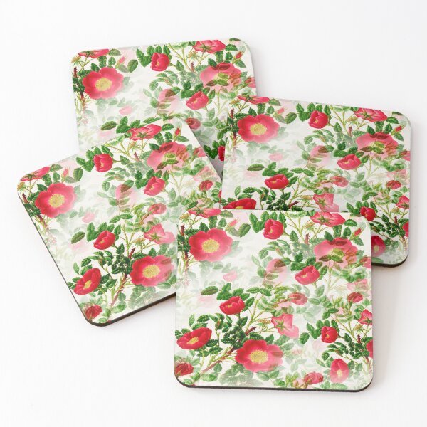 Item preview, Red Colour Flowers Pattern designed and sold by sasijaya.