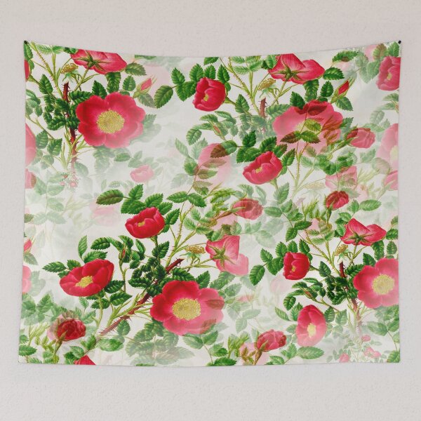 Item preview, Red Colour Flowers Pattern designed and sold by sasijaya.