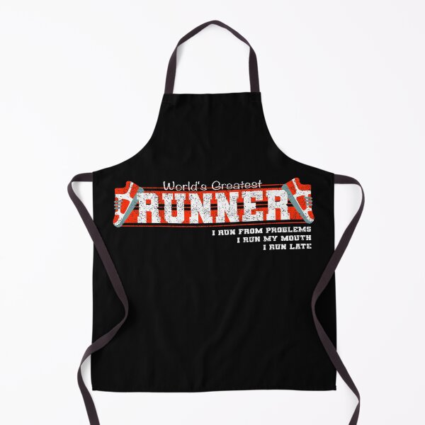 Item preview, World's Greatest Runner: I run from problems, I run my mouth, I run late designed and sold by Happy Puppy Print On Demand.