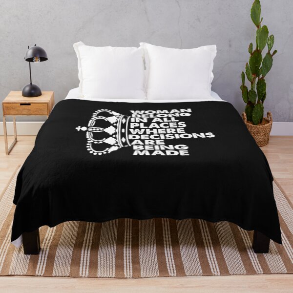 Item preview, Woman belongs in all places that decisions are being made Feminist Ruth Bader Ginsburg RBG designed and sold by Enraged46.