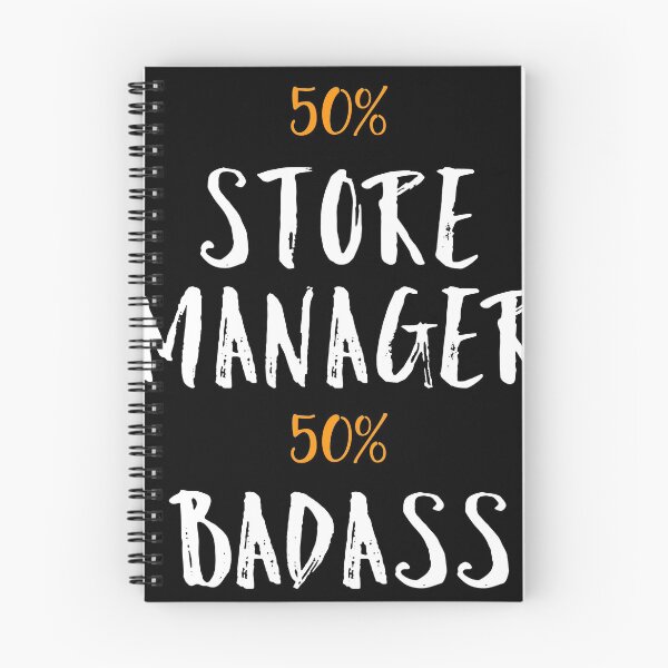 Item preview, 50% Store Manager 50% Badass Coworker gift designed and sold by Gordon Nelson.