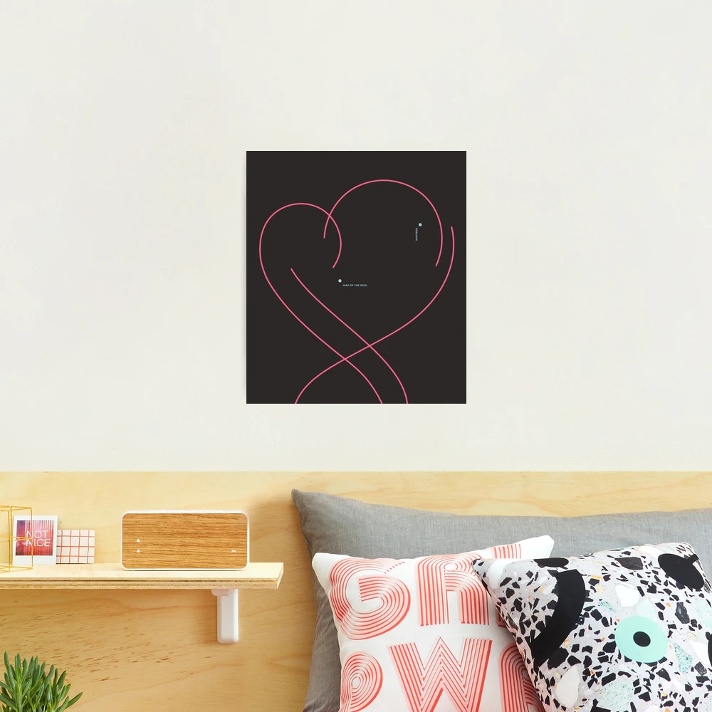 BTS Map of the Soul - Heart Line Art