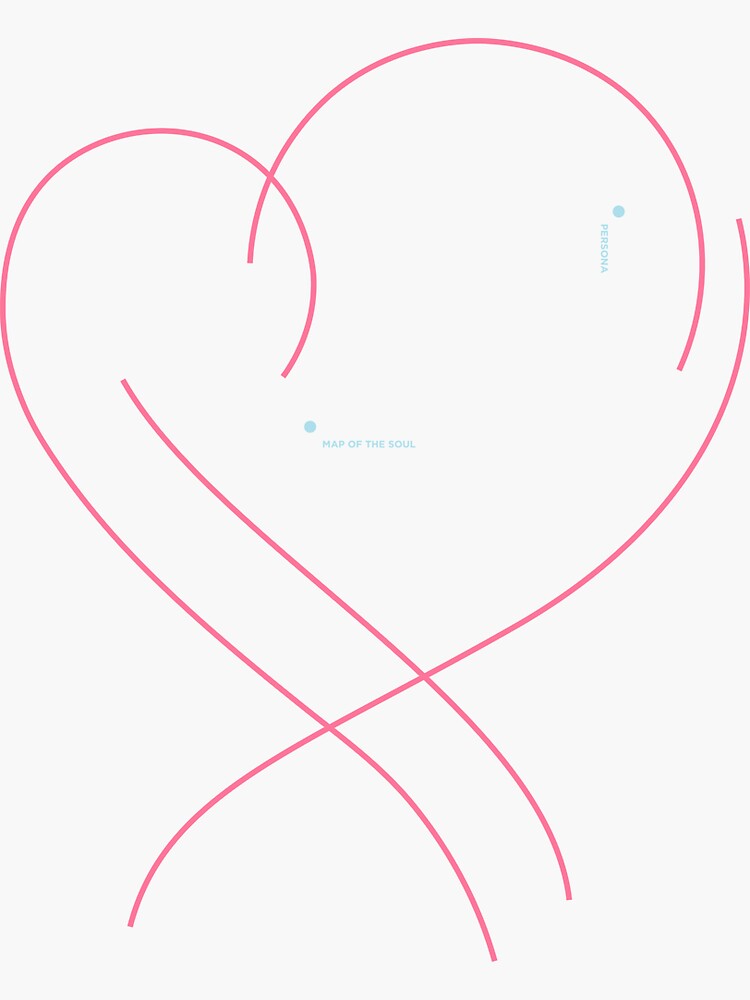 BTS Map of the Soul - Heart Line Art