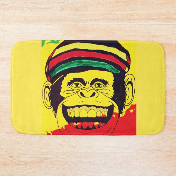 Item preview, Jammin around Jamaican monkey designed and sold by AJSkinnerPrints.
