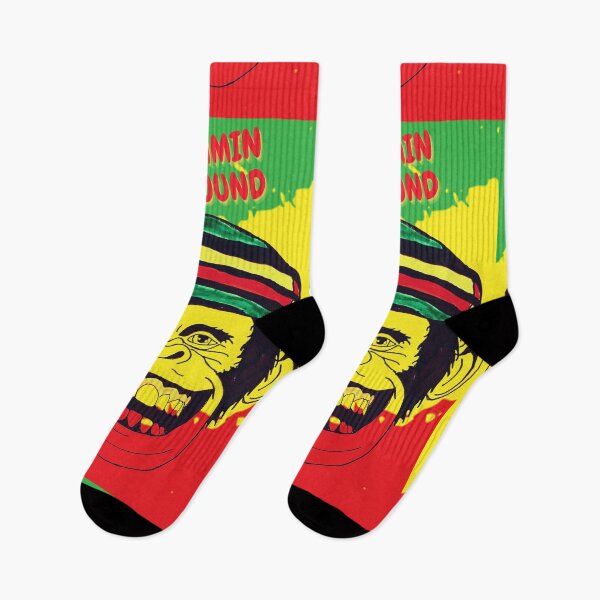 Item preview, Jammin around Jamaican monkey designed and sold by AJSkinnerPrints.