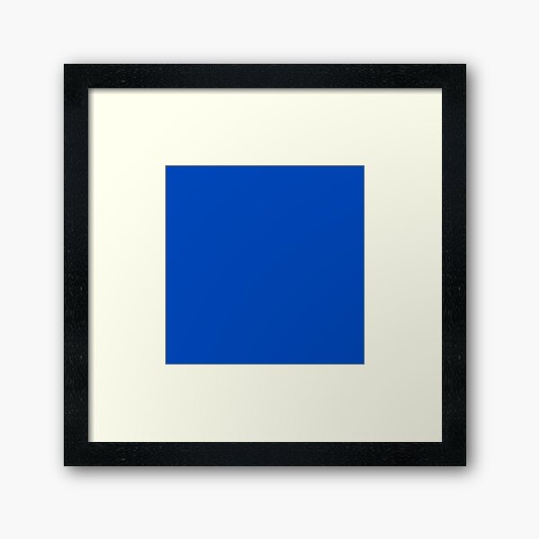 Chroma Blue Key Framed Art Print