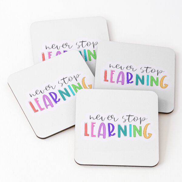Item preview, Never Stop Learning Sticker/Magnet designed and sold by jminehartp.