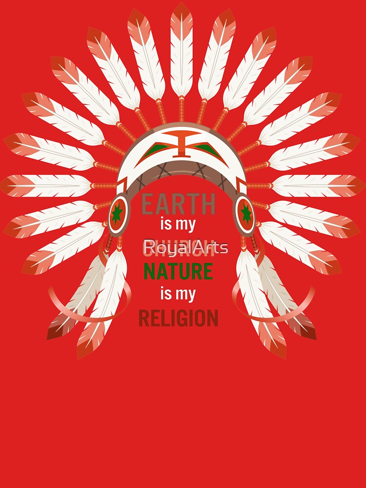 Official Native American Nature Is My Religion And The Earth Is My Church T- shirt - NVDTeeshirt