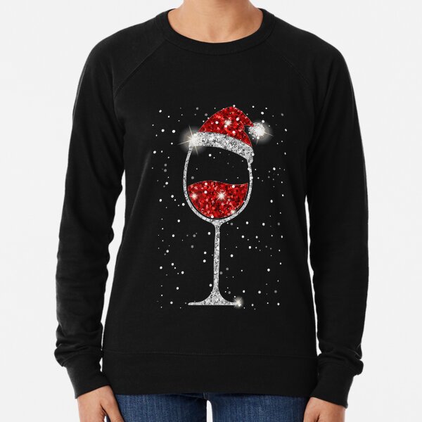 christmas wine sweatshirt
