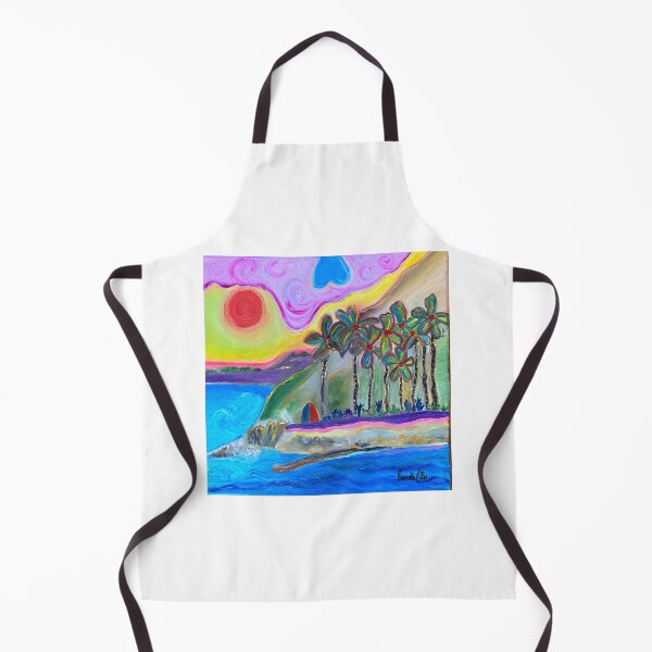 Item preview, San Pedro California Royal Palms Beach, Beach Painting designed and sold by concettaellis.