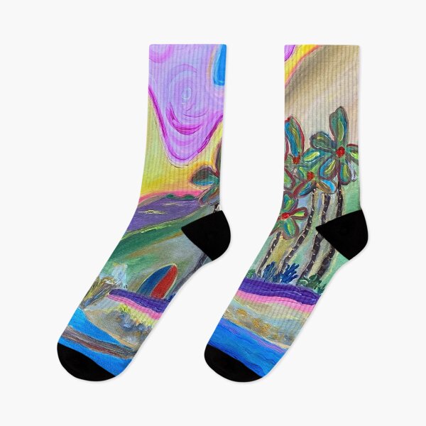 Item preview, San Pedro California Royal Palms Beach, Beach Painting designed and sold by concettaellis.