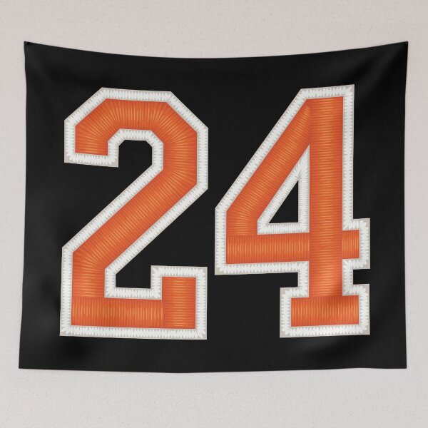 Item preview, Sports Number 24 Jersey twenty-four Orange designed and sold by elhefe.