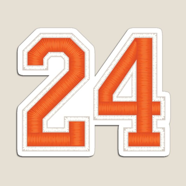 Item preview, Sports Number 24 Jersey twenty-four Orange designed and sold by elhefe.