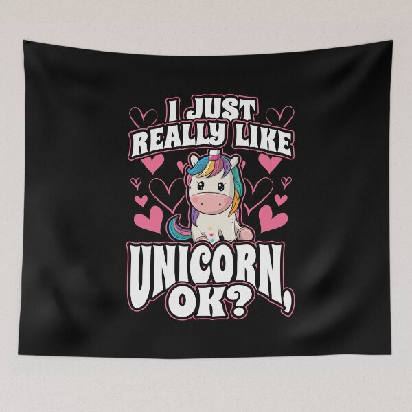 Item preview, I Just Really Like Unicorns OK Gift for Girls designed and sold by Hananiah Merch.