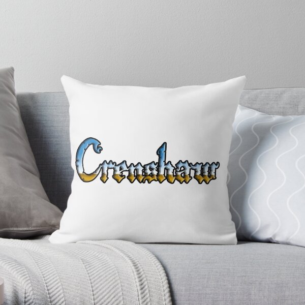 Crenshaw Chrome style Throw Pillow