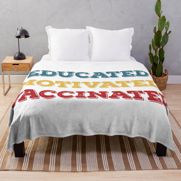 Item preview, Educated motivated vaccinated designed and sold by GraphicBit.