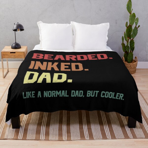 Item preview, Cool Bearded Inked Dad Tattoos Shirt Uncle Husband Papa Fathers Day designed and sold by tuanitus.