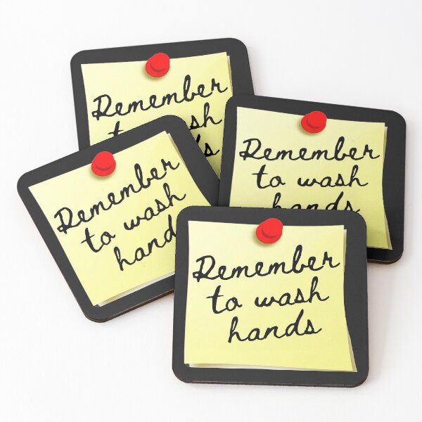 Item preview, Funny, Remember to wash hands Post-it Note designed and sold by simpleones.