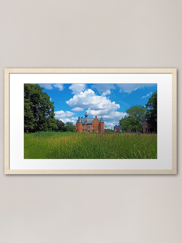 Thumbnail 1 of 7, Framed Art Print, Rumbeke Castle in Belgium designed and sold by ElenaWhiskers.