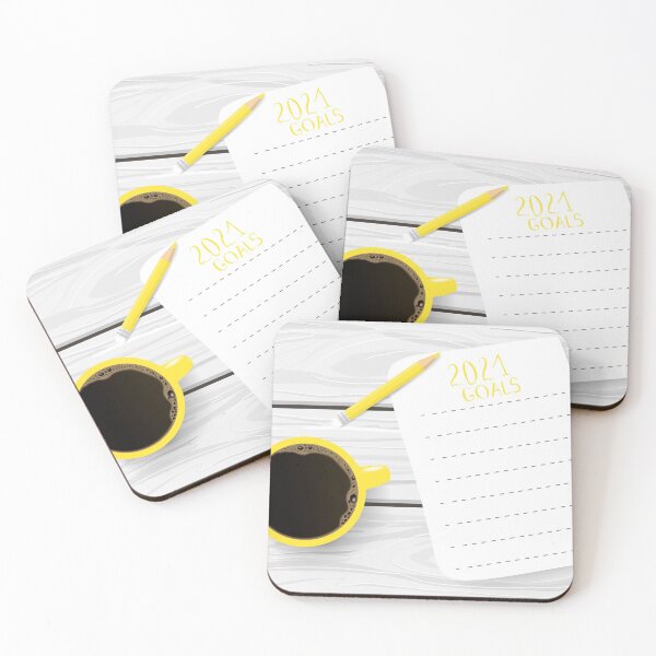 Item preview, Hand drawn Mockup of New Year 2021 goals and resolutions. Flat lay with trendy yellow and  grey colors designed and sold by Familyshmot.