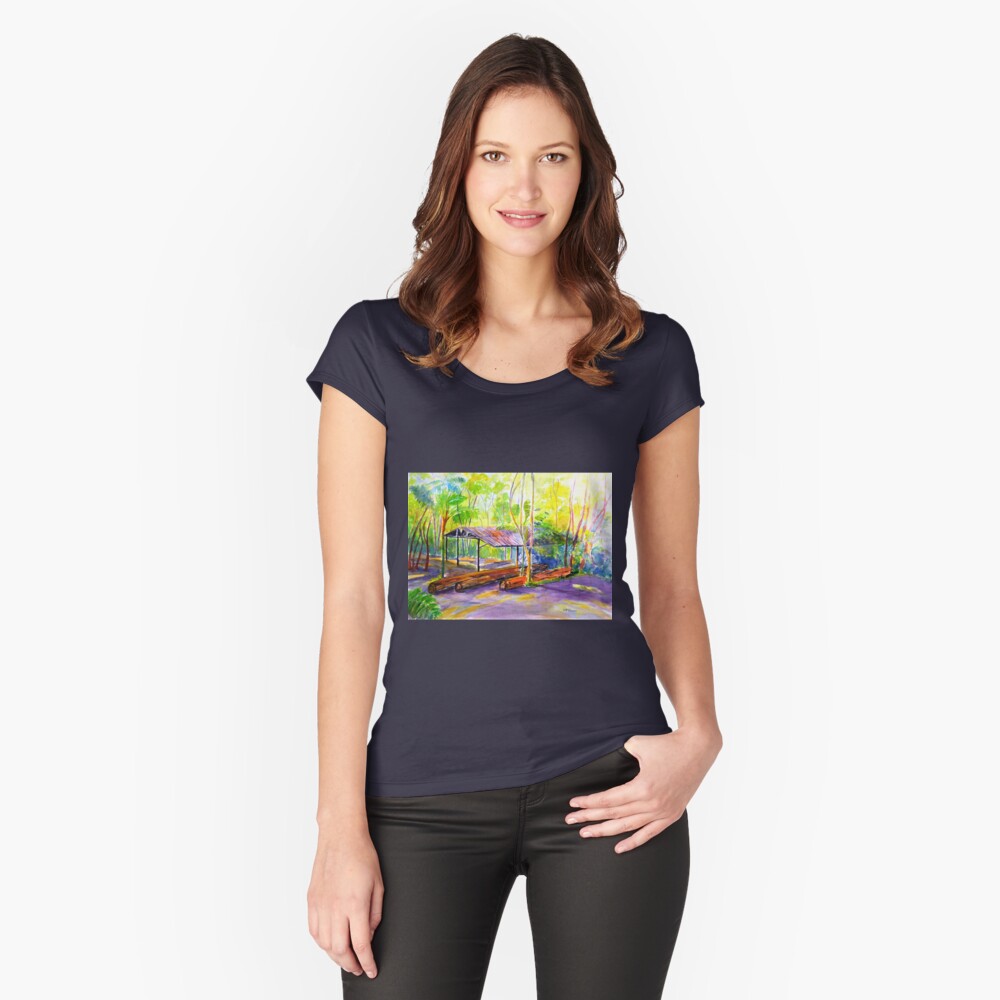 Item preview, Fitted Scoop T-Shirt designed and sold by ginnymac.