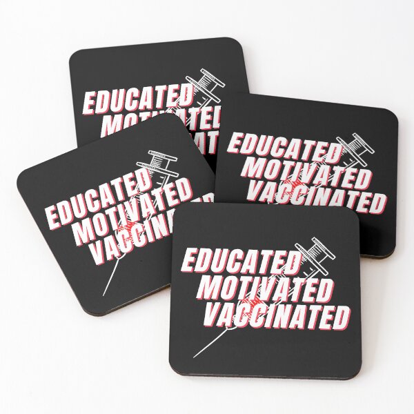 Item preview, Educated Motivated Vaccinated designed and sold by Share Your Passion.