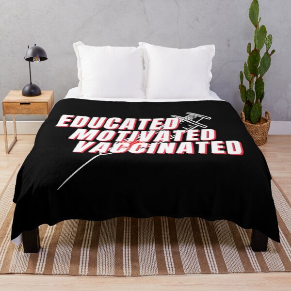 Item preview, Educated Motivated Vaccinated designed and sold by Share Your Passion.