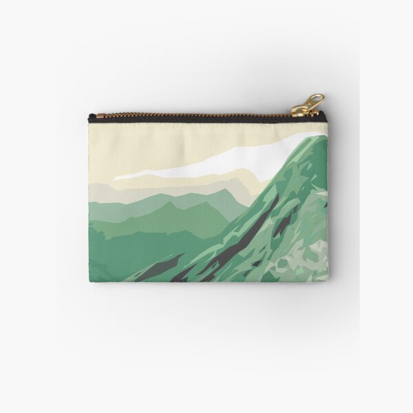 Item preview, Summer landscape outdoor pastel illustration - mountains designed and sold by MadandMean.