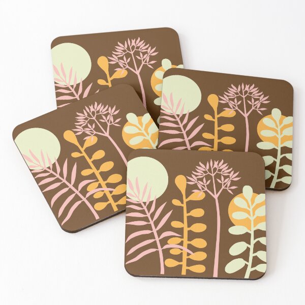 Item preview, Ibiza flowers design brown  designed and sold by natasa sears.