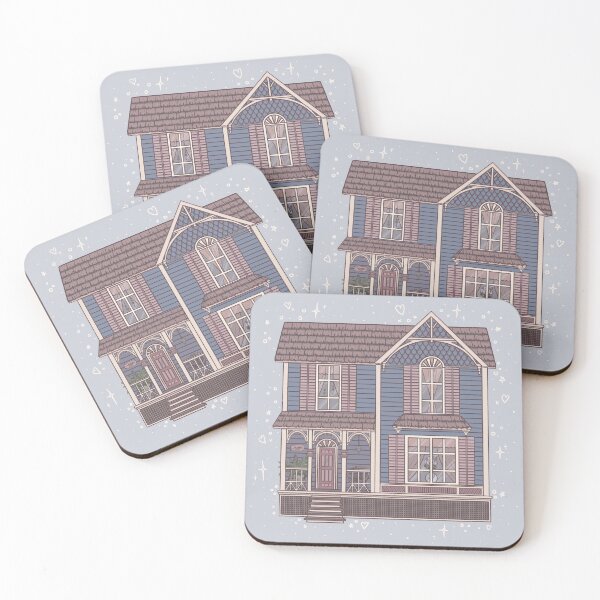 Item preview, Dreamy Pastel Victorian Gothic House designed and sold by Skaletta.