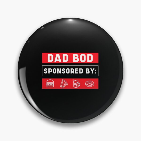 Item preview, Mens Dad Bod Sponsored by Burgers, Pizza, beer & donuts Cool Cute Fathers Day Gift funny designed and sold by DiogoCalheiros.