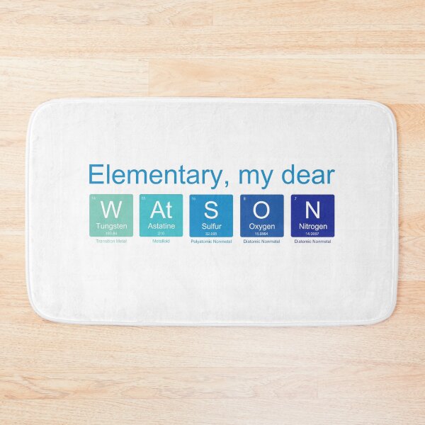 Item preview, Elementary my dear Watson, nerdy Sherlock Holmes fan science designed and sold by kateshephard.