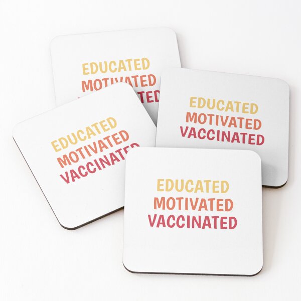 Item preview, Educated Motivated Vaccinated designed and sold by TINASTORESHOPE.