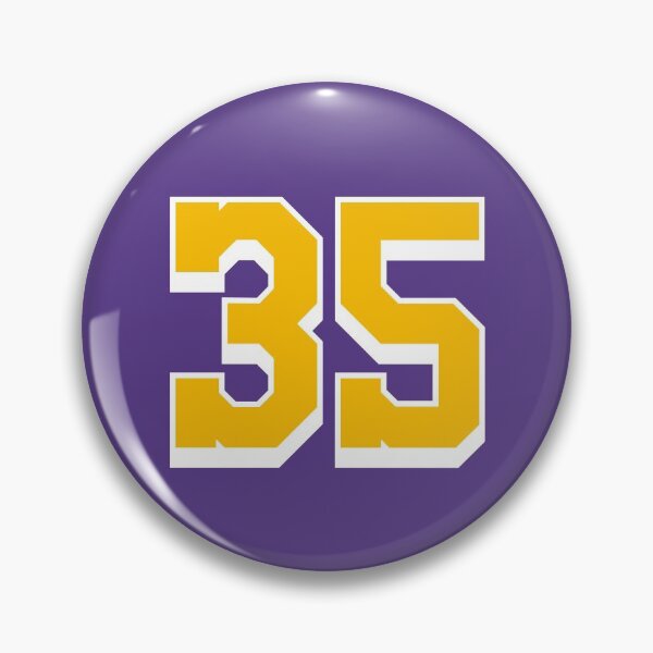 Item preview, 35 Yellow Number thirty-five Purple Basketball Jersey designed and sold by elhefe.