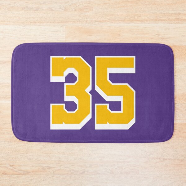 Item preview, 35 Yellow Number thirty-five Purple Basketball Jersey designed and sold by elhefe.