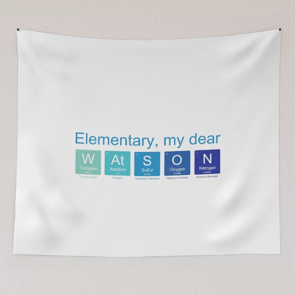 Item preview, Elementary my dear Watson, nerdy Sherlock Holmes fan science designed and sold by kateshephard.