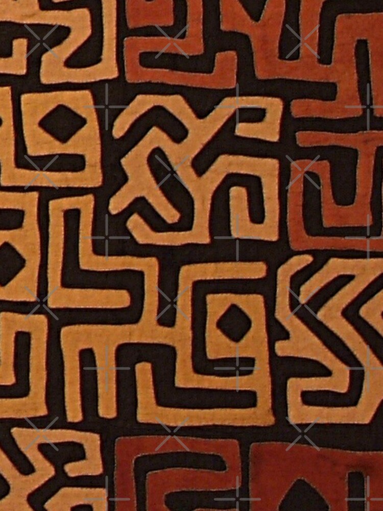 Thumbnail 3 of 3, Scarf, African mudcloth pattern designed and sold by Rakos-Merch.
