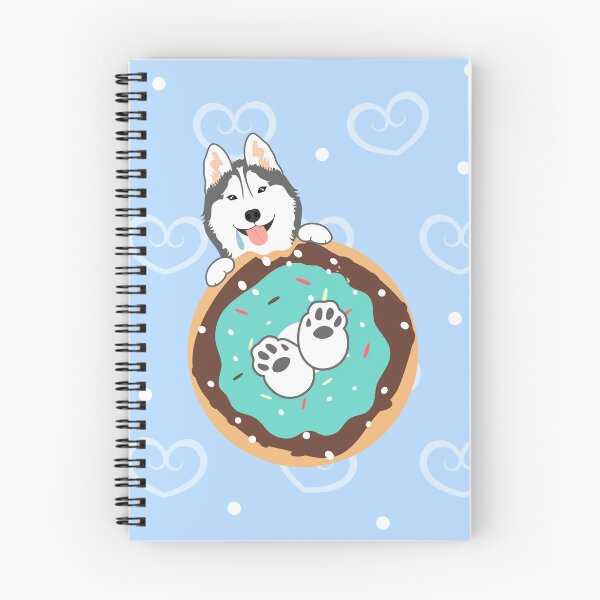 Item preview, Love Siberian Husky Dog and Donut designed and sold by Lulupainting.