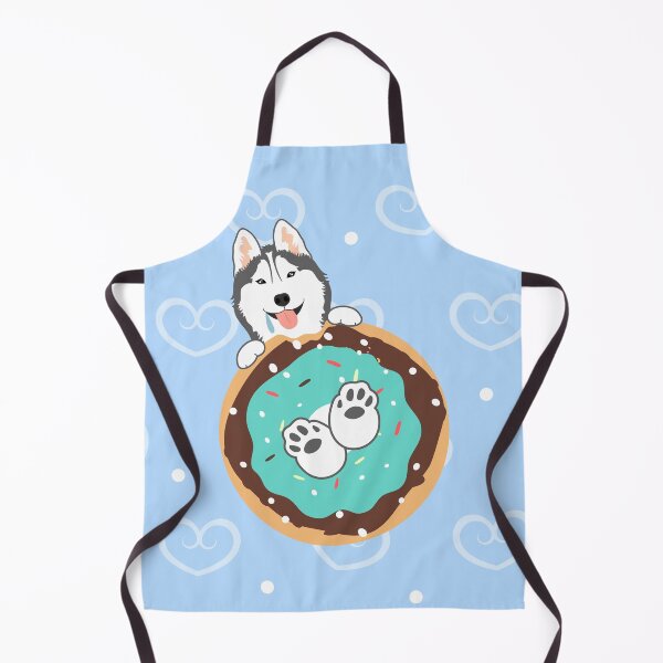 Item preview, Love Siberian Husky Dog and Donut designed and sold by Lulupainting.