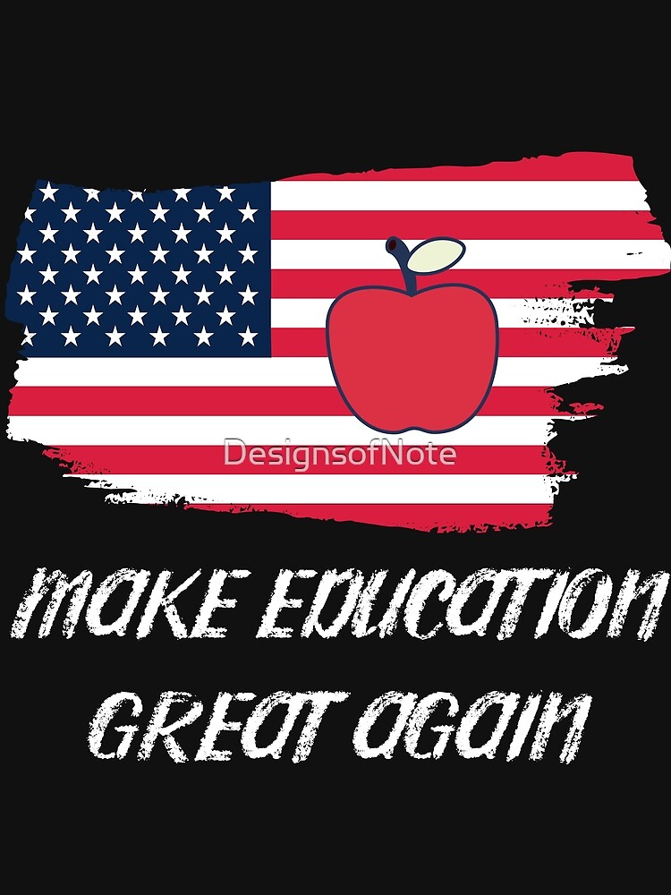 Thumbnail 3 of 3, Scarf, Make Education Great Again designed and sold by DesignsofNote.
