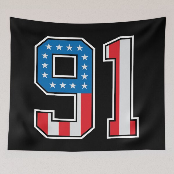 Item preview, 91 American Lucky Number Ninety-one United States Flag designed and sold by Urosek.