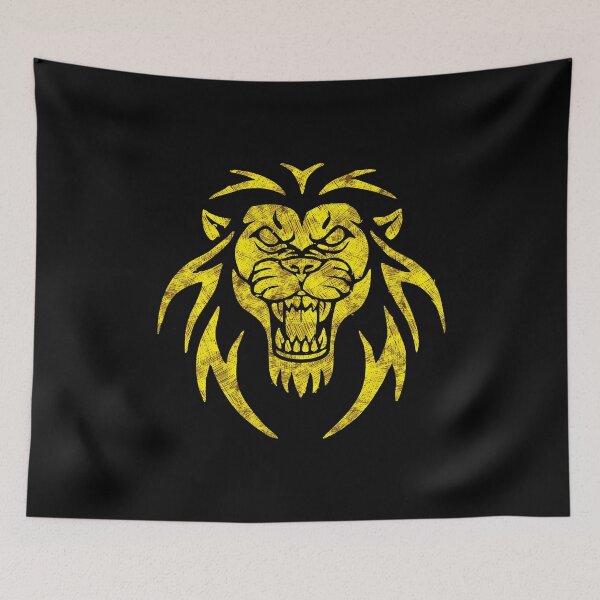 Item preview, Fearless LION Head Abstract Tattoo Style for nature and animal lovers designed and sold by OliArtPN.