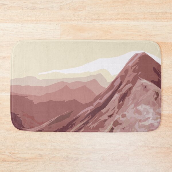 Item preview, Outdoor mountains rocks landscape pastel illustration - nature designed and sold by MadandMean.