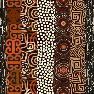 Artwork thumbnail, African ethnic pattern by Rakos-Merch