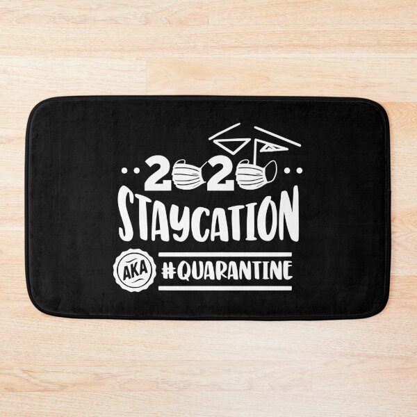Item preview, Staycation AKA Quarantine (white version) designed and sold by kickwear-com.