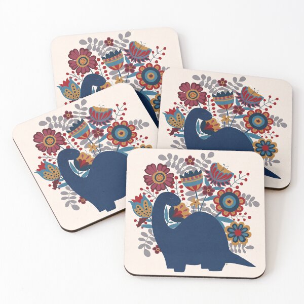 Item preview, Folksy Floral Dino designed and sold by ToEllaBloom.