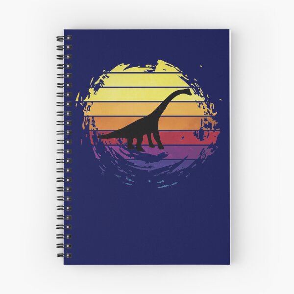 Item preview, Dinosaur brachiosaurus animal on retrostyle retro background designed and sold by ChatterFox.