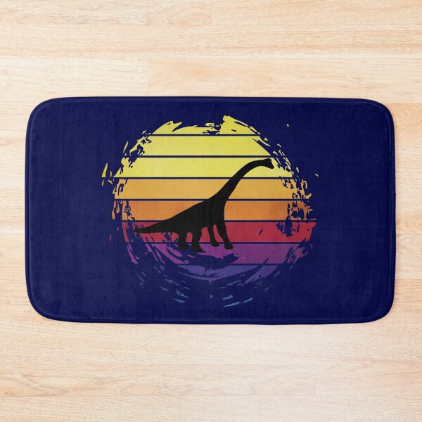 Item preview, Dinosaur brachiosaurus animal on retrostyle retro background designed and sold by ChatterFox.