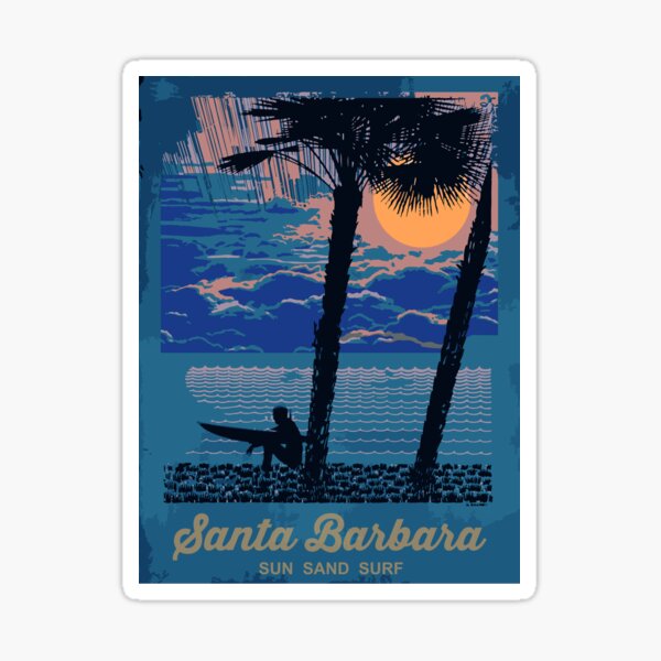 Item preview, Santa Barbara - California.  designed and sold by America Roadside..